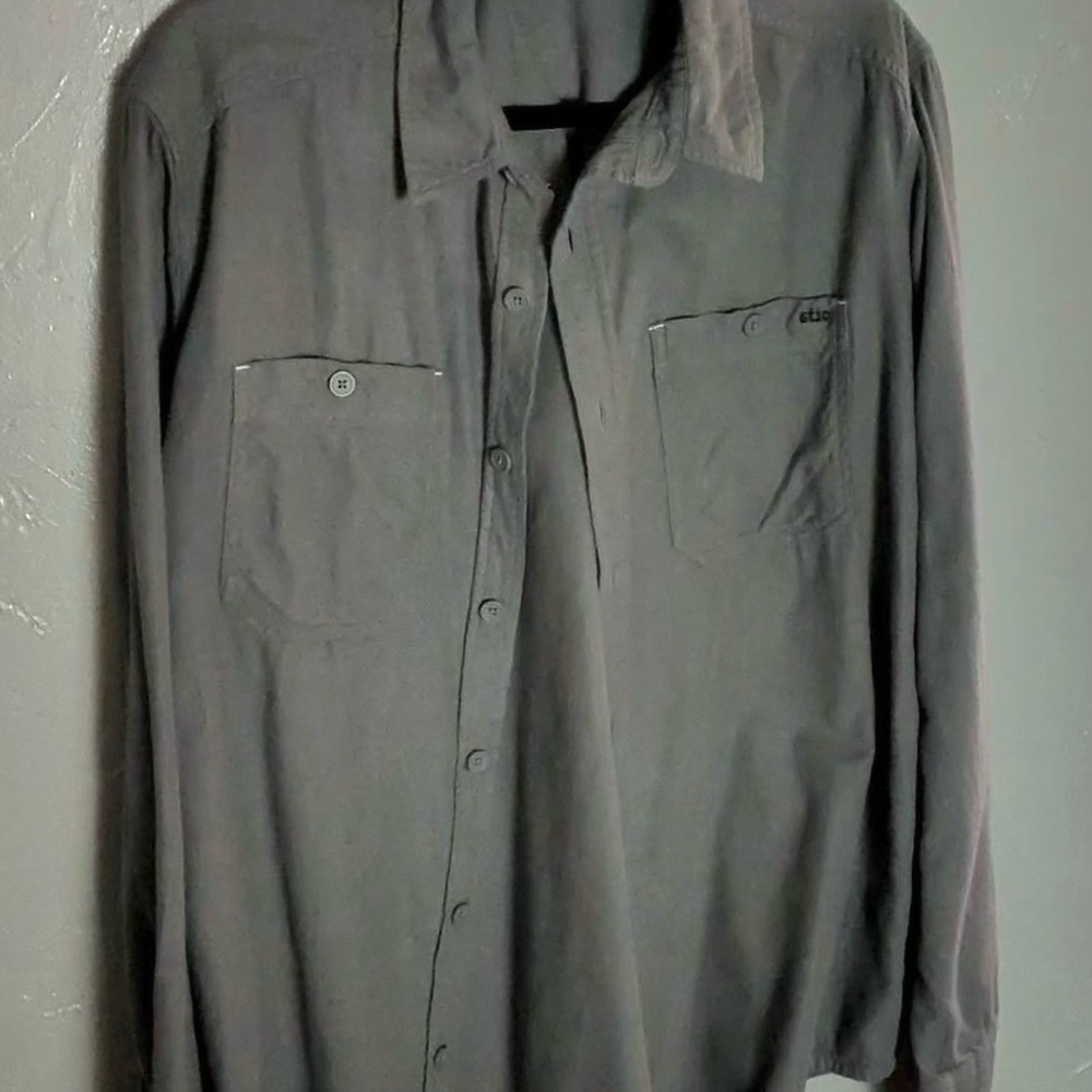 Stio Charcoal Button-Up‎ Shirt